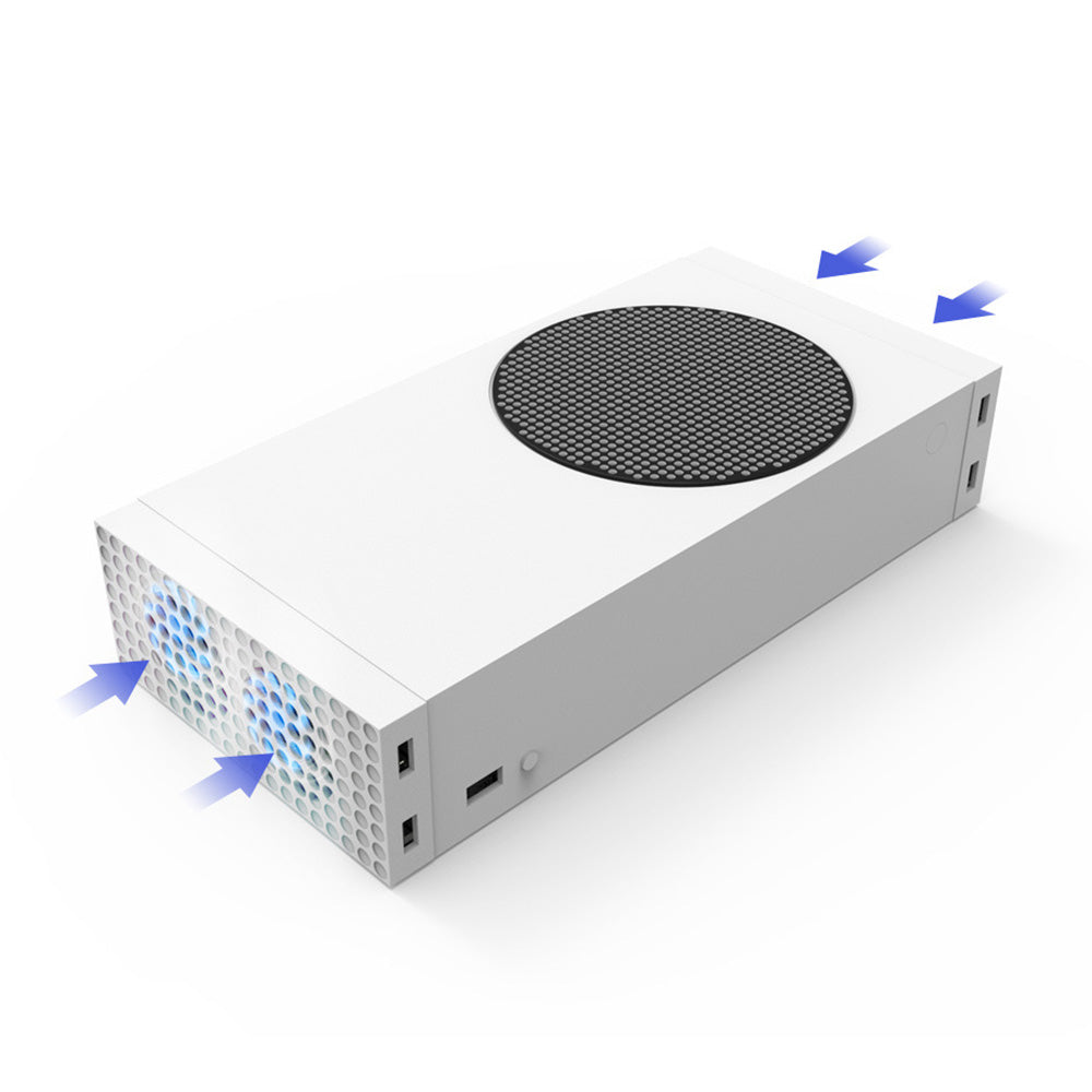 DOBE TYX-0658 til Xbox Series S lodret holder til kølestativ Dobbelt køleventilatorbase DOBE TYX-0658 til Xbox Series S lodret holder til kølestativ Dobbelt køleventilatorbase